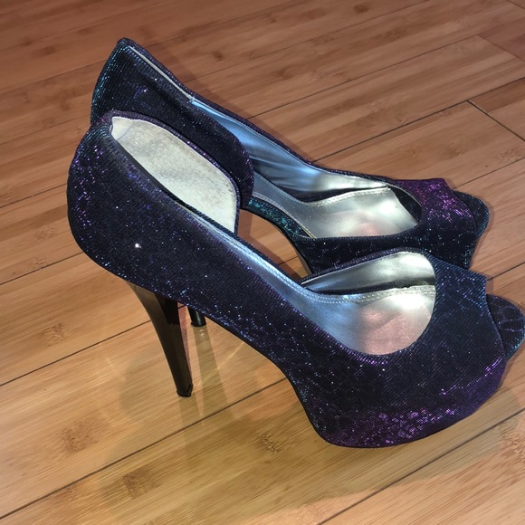 Bakers Peep toe shimmer Stiletto - Picture 2 of 4